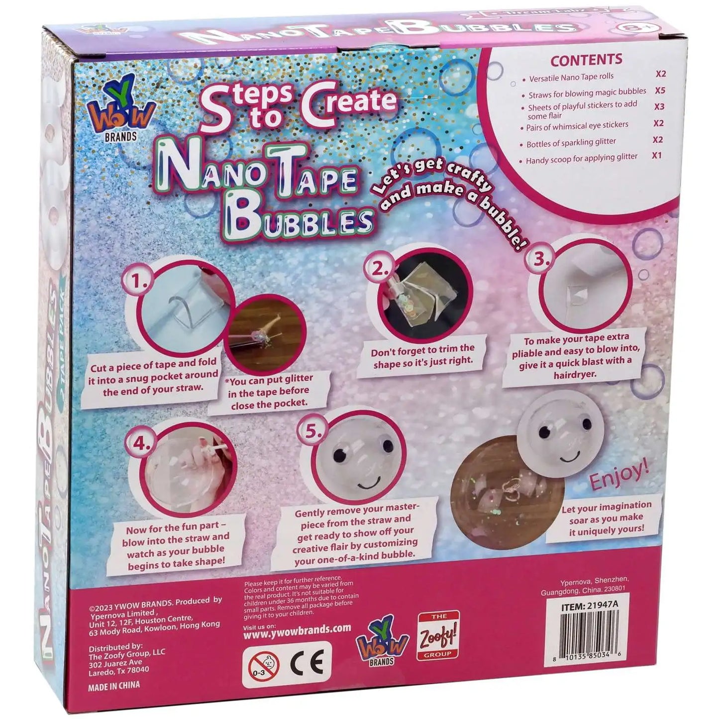 Nano Tape DIY Bubble Kit