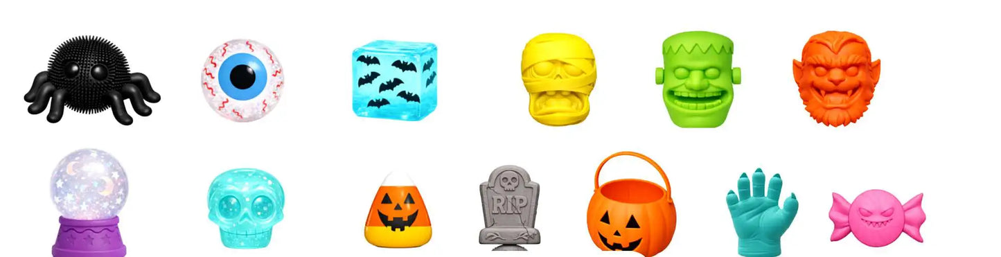 2026 Needohween Funky Frights Squish-O-Ween Countdown Set