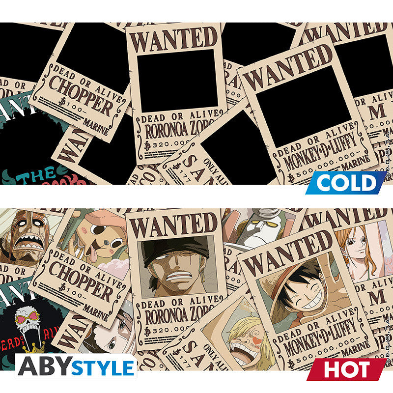 One Piece Wanted Posters Heat Changing Mug