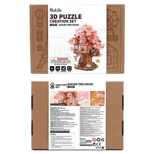 Robotime Sakura Tree House Model Kit