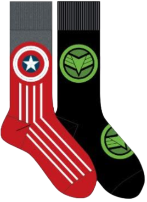 Captain America Brave New World Crew Socks 2-Pack