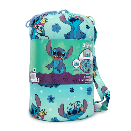 Lilo & Stitch - Stitch & Scrump - Twin Comforter and Pillowcase Set