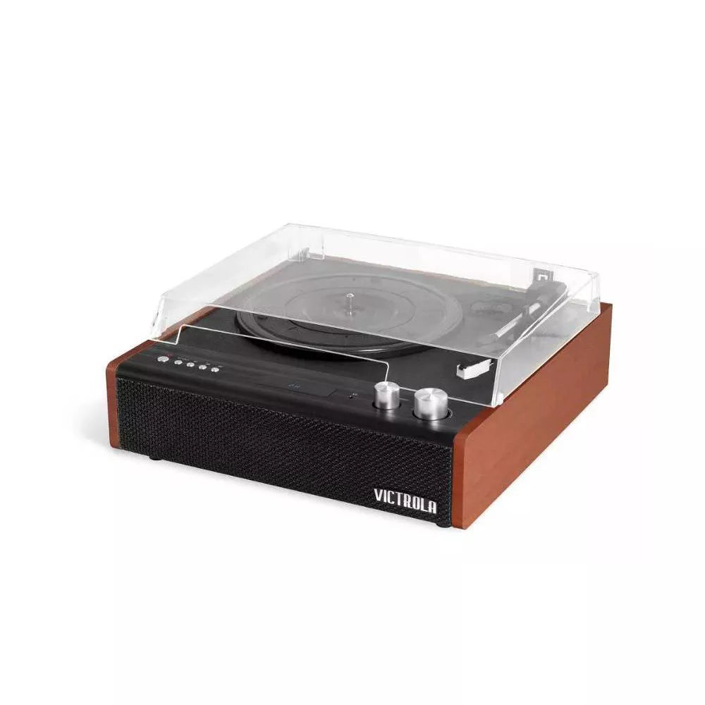 Victrola VTA-71-MAH Brighton Dual Bluetooth Turntable With Built-in Speakers (33/48/78) (Mahogony)