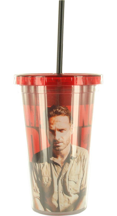 Walking Dead Rick Travel Cup in Red