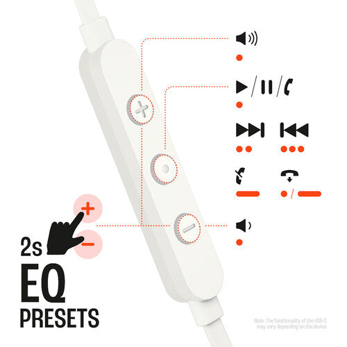 JBL Tune 310C USB-C Earbuds - White