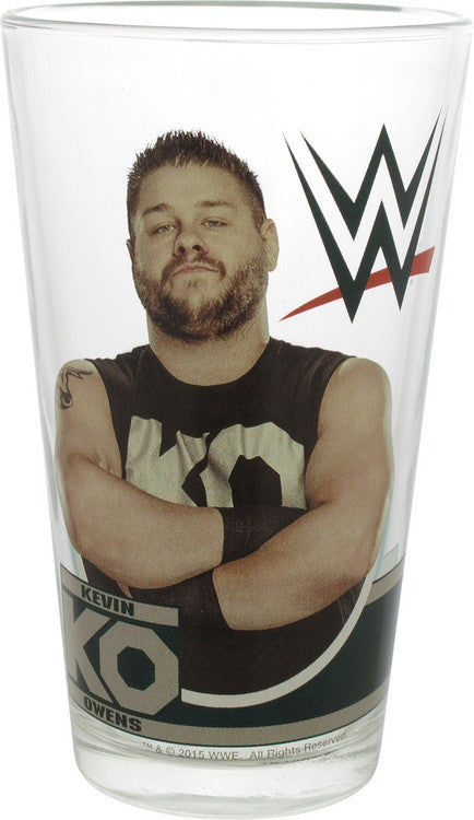 WWE Kevin Owens KO Pint Glass