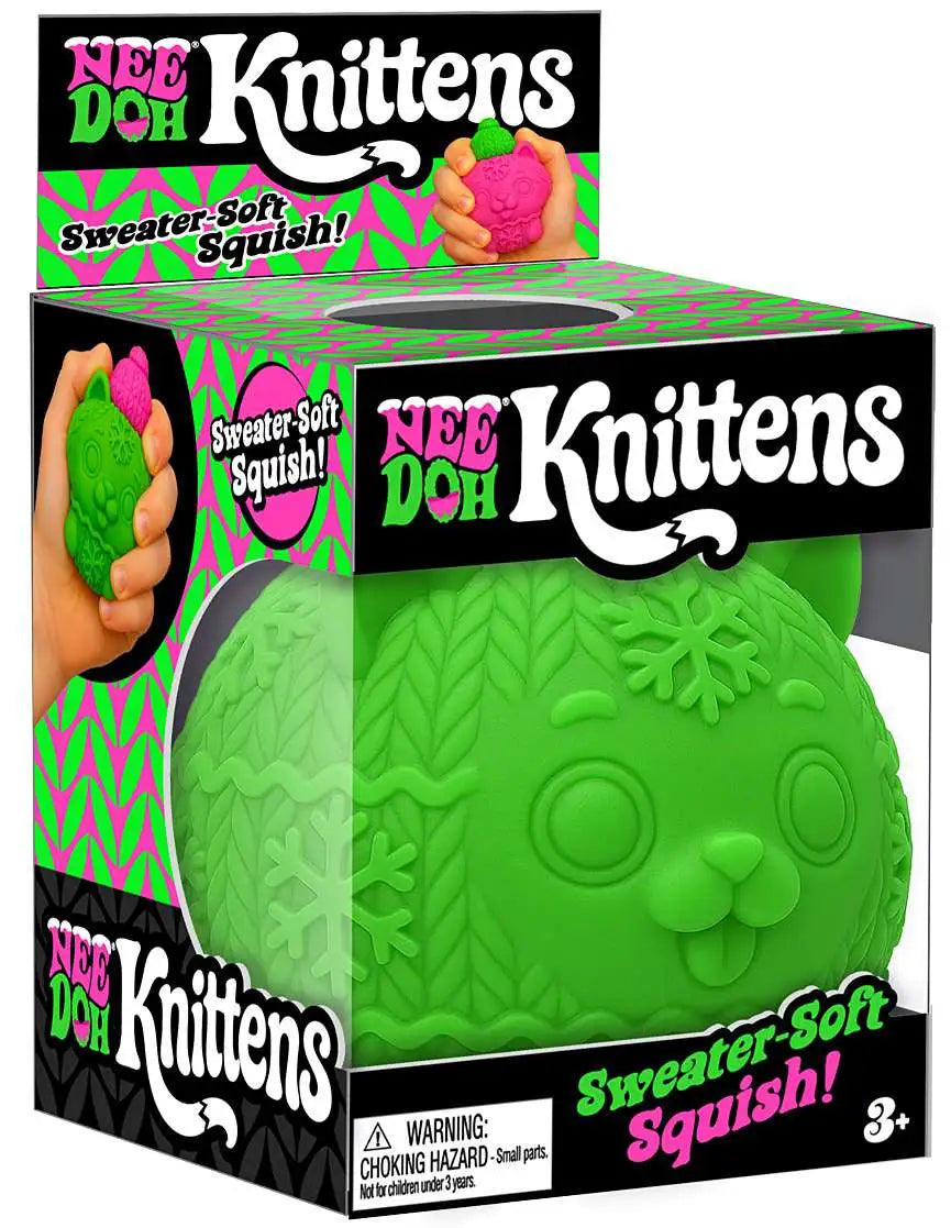 NeeDoh 2026 Squishmas Knittens Stress Ball [1 RANDOM Color]