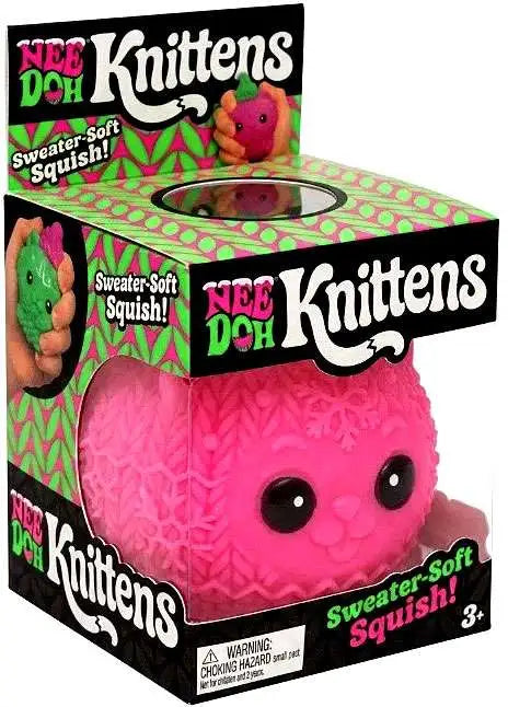 NeeDoh 2026 Squishmas Knittens Stress Ball [1 RANDOM Color]