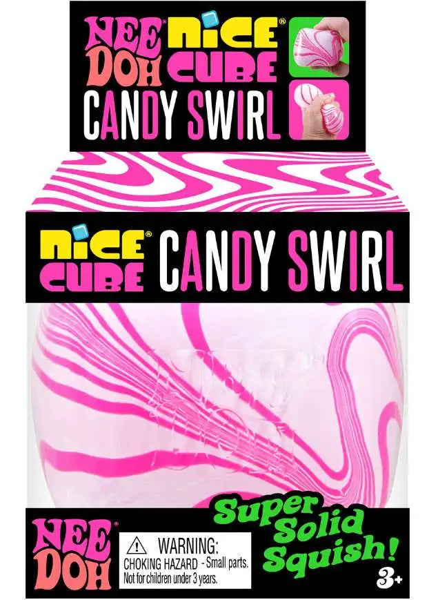 NeeDoh Candy Swirl Nice Cube Stress Ball