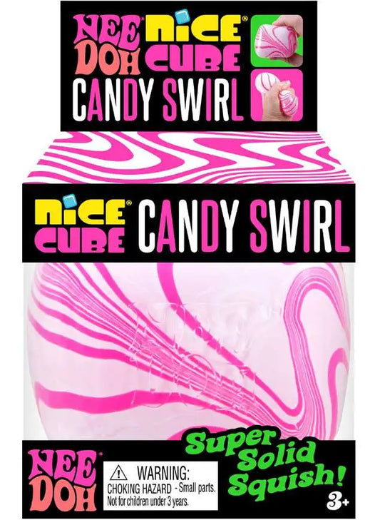 NeeDoh Candy Swirl Nice Cube Stress Ball