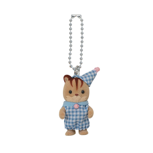 Calico Critters Bedtime Walnut Squirrel Baby Key Chain
