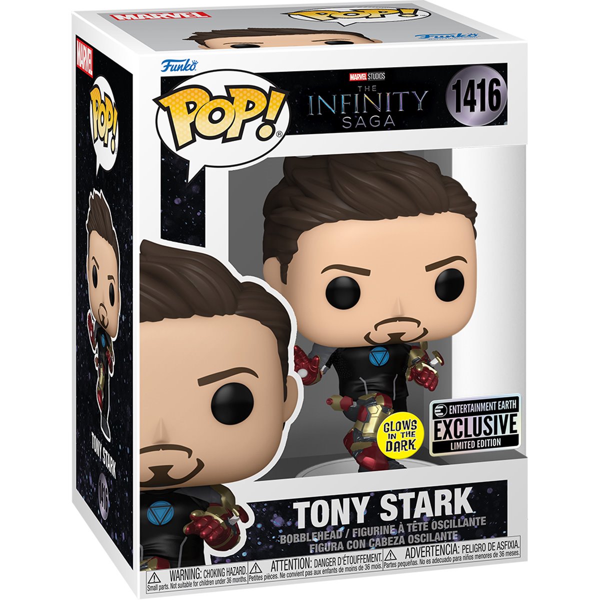 Funko Pop! Iron Man 3 Tony Stark Suit-Up Glow-in-the-Dark (EE Exclusive)