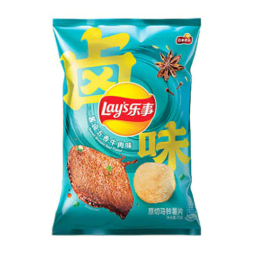 Lay's Potato Chips Spiced Braised Beef Flavor