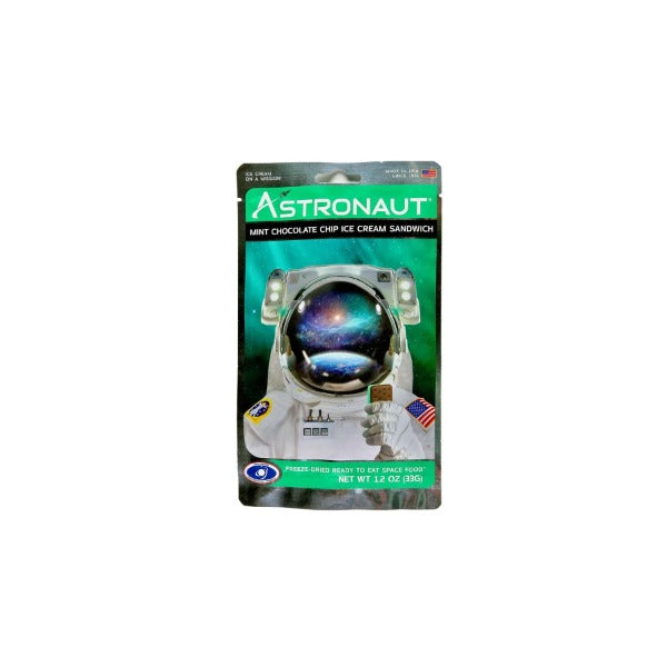 Astronaut Freeze-Dried Mint Chocolate Chip Ice Cream Sandwich