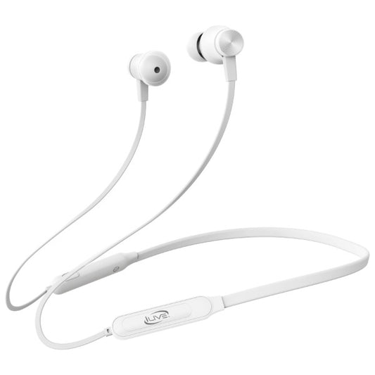 iLive IAEB19 Bluetooth Neckband Earbuds [White]