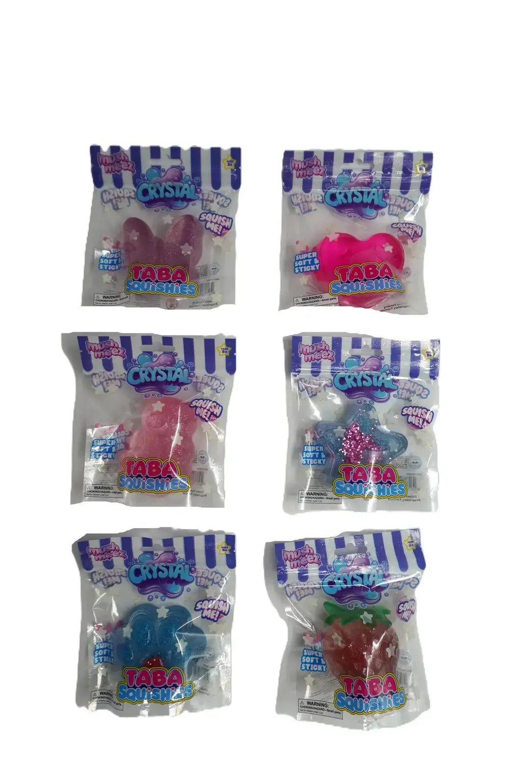 Mush Meez Taba Squishies Crystal (one random)