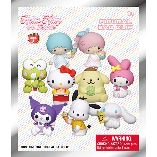 Hello Kitty and Friends Series 5 3D Foam Bag Clip (One Random)
