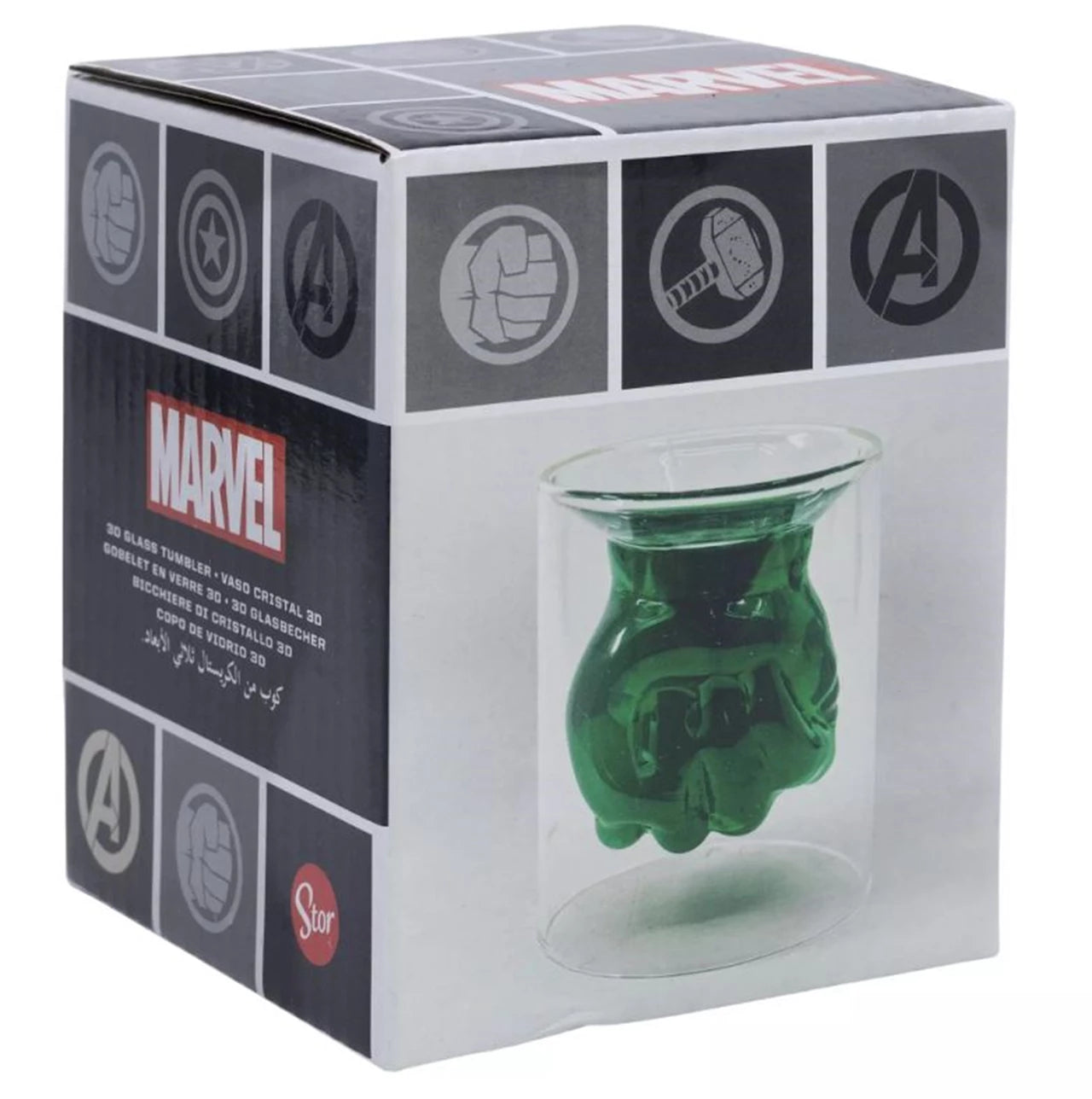 Hulk 3D Shaped Glass Tumbler