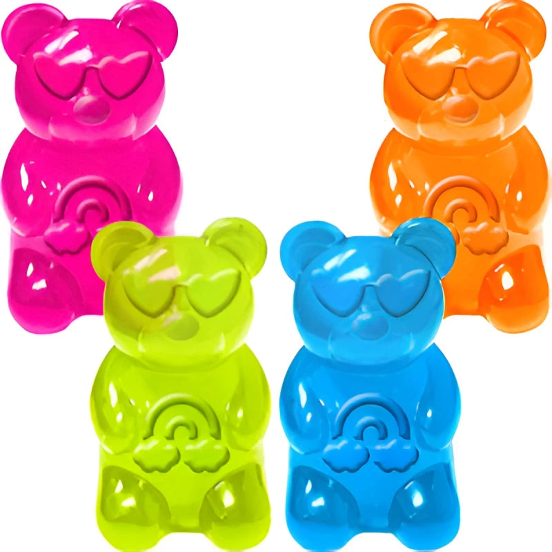 Sqweezy Gummy Bear Squishy Soft Slow Rise Candy Style Bear Toy Stress Relief Fidget Toy (one random)