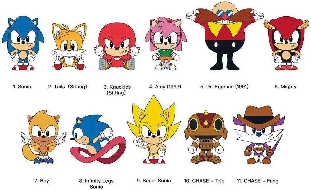 Sonic 3D Foam Bag Clip Series 4 Blind Bag (1 random)