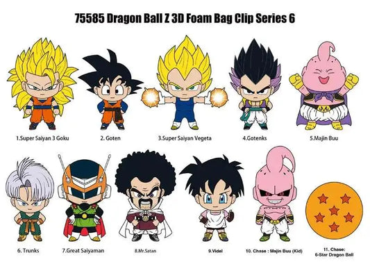 Dragon Ball Z Figural Foam Bag Clip (1 random)