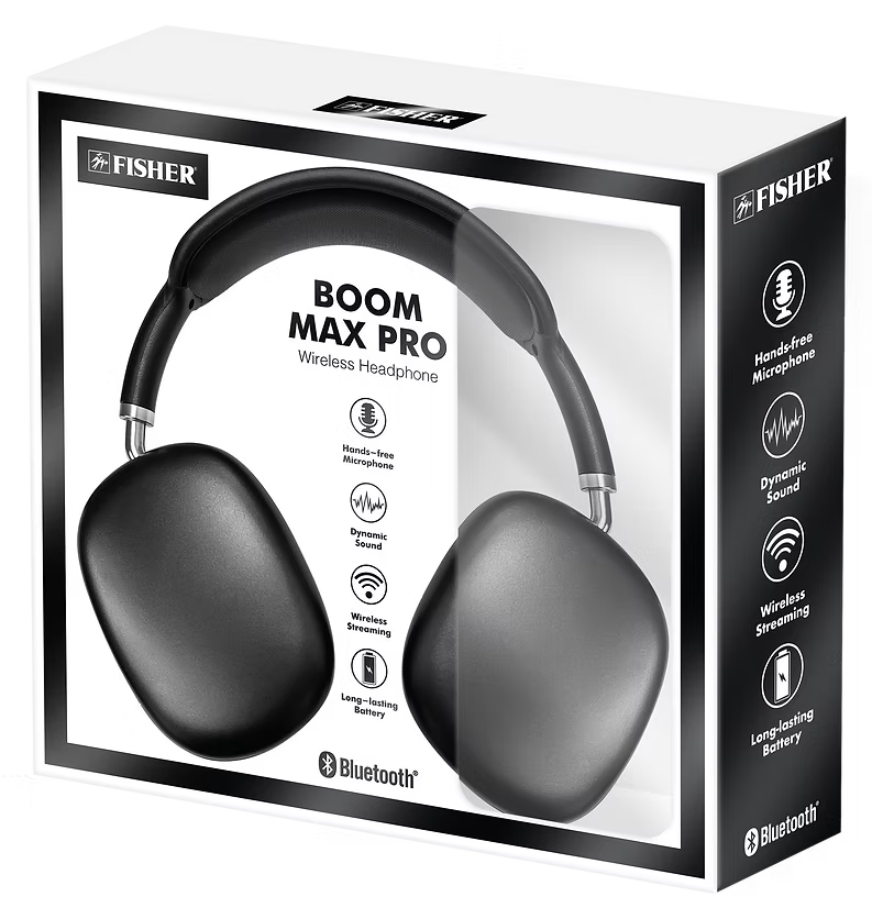 Fisher FBHP546K Boom Max PRO Wireless HP - Black