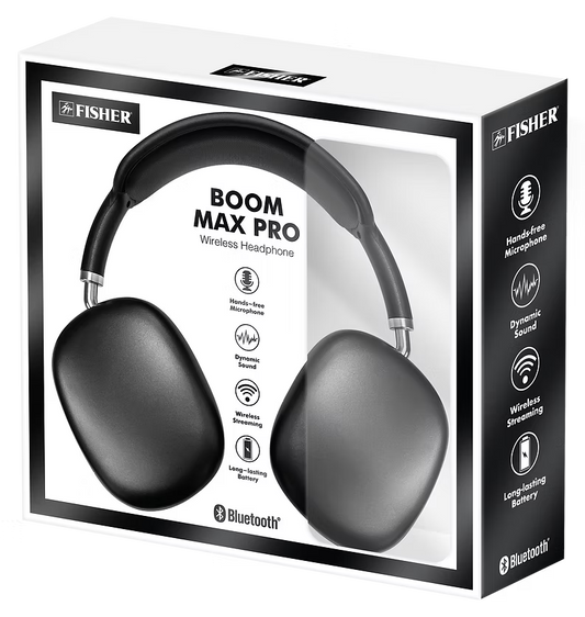 Fisher FBHP546K Boom Max PRO Wireless HP - Black