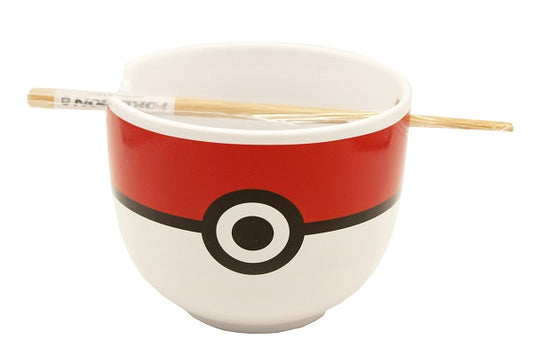 Pokemon Pokeball Ramen Bowl & Chopsticks Set
