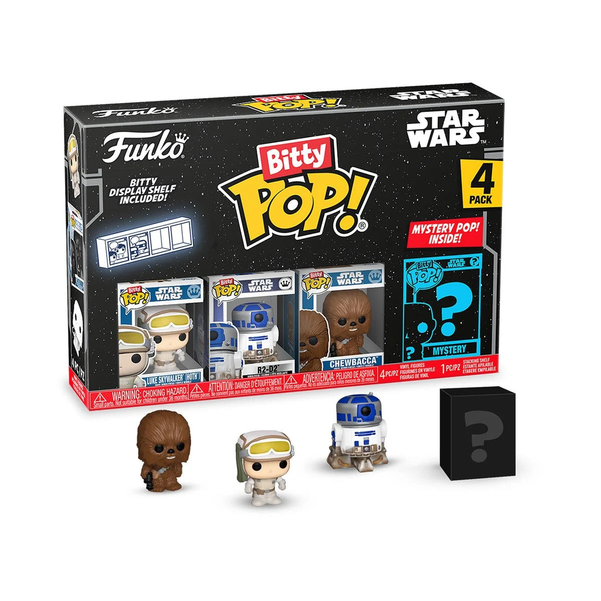 Funko Bitty Pop! Star Wars Luke Skywalker (Hoth) Series 2 4-Pack