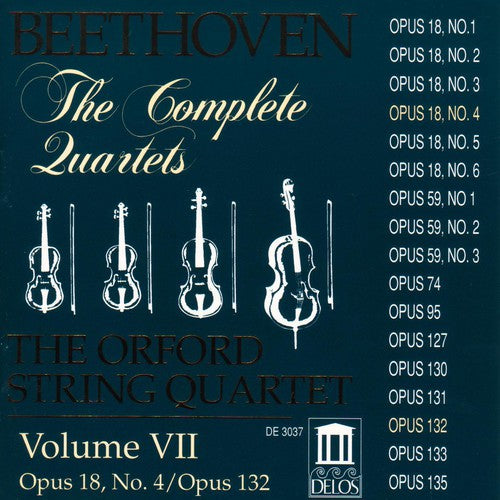 Beethoven/ Orford String Quartets - Complete Quartets 7
