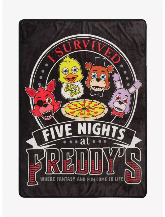 Five Nights at Freddy's I Survived Blanket