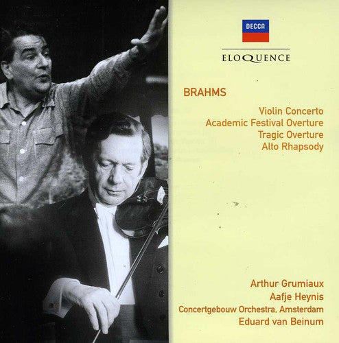 Brahms/ Grumiaux/ Concertgebow Orch/ Van Beinum - Brahms: VLN Cto / Overtures / Alto Rhapsody