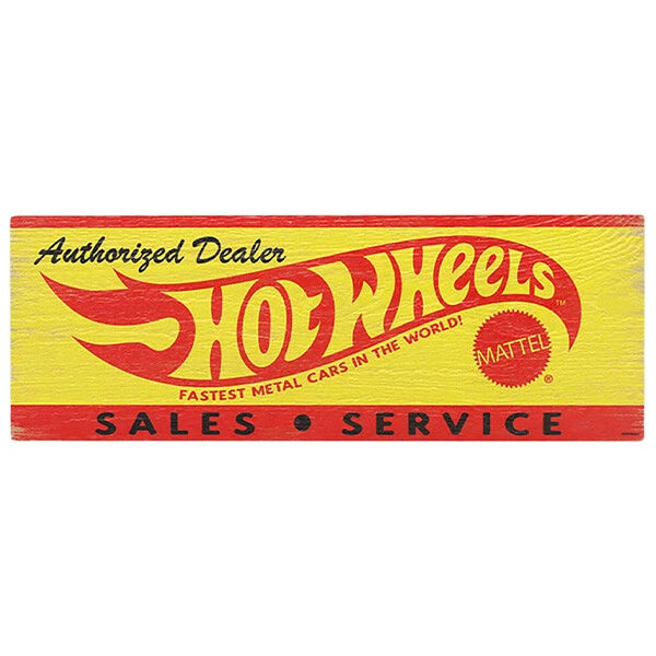 Hot Wheels Wood Banner