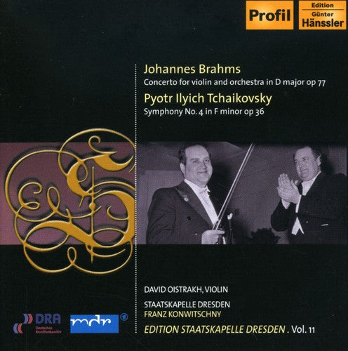 Brahms/ Tchaikovsky/ Oistrakh/ Skd/ Konwitschn - Violin Concerto / Symphony No 4