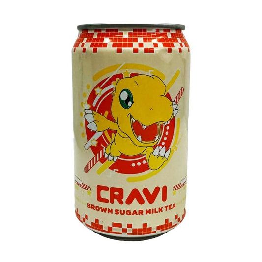 CRAVI Digimon Brown Sugar Milk Tea 10.65oz