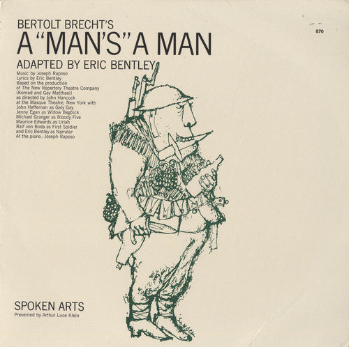 Eric Bentley - A Man's a Man By Bertolt Brecht