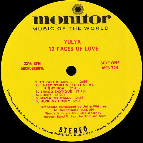 Yulya - Twelve Faces of Love