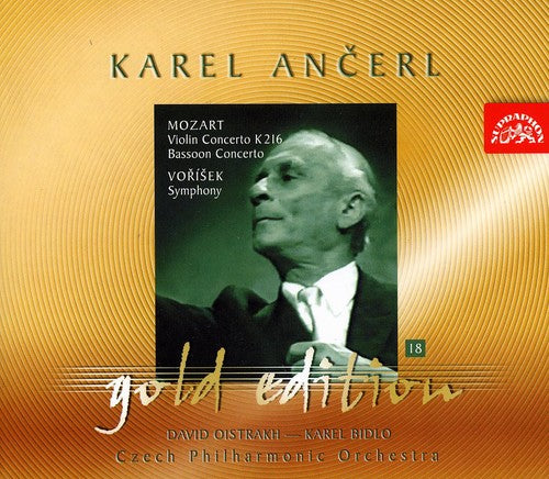 Mozart/ Ancerl/ Vorisek/ Oistrakh/ Bidlo - Ancerl Gold Edition 18: Concertos / Symphony D Major