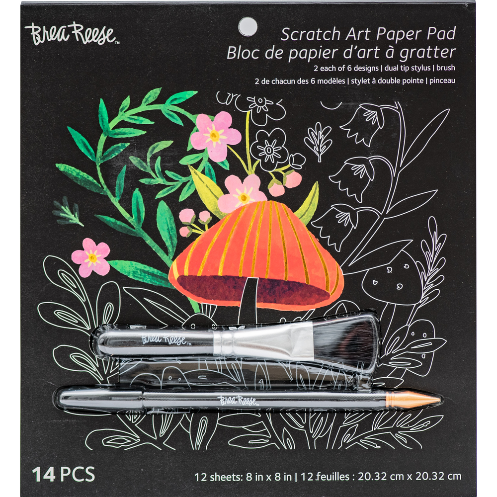 Brea Reese Woodland Scratch Art Paper Pad
