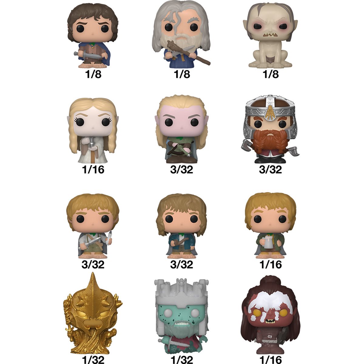 Funko Bitty Pop! The Lord of the Rings Singles (1 random)