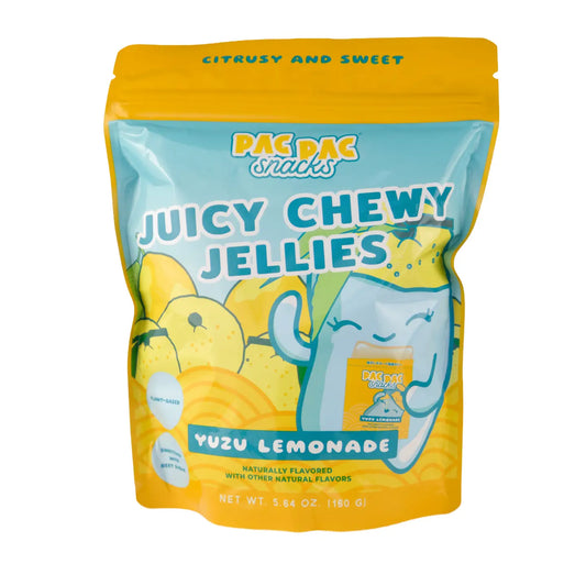 Pac Pac Juicy Chewy Jellies Yuzu Lemonade 5.64oz bag