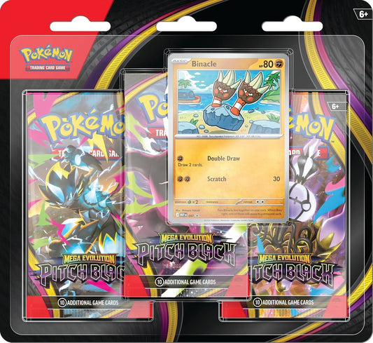 Pokemon Mega Evolution: Pitch Black 3-Pack Blister (style may vary)