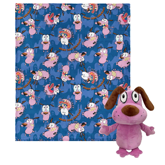 Courage The Cowardly Dog AOP Hugger Plush and Blanket