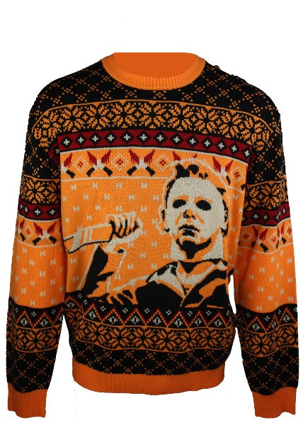 Halloween Michael Myers Knife Christmas Sweater