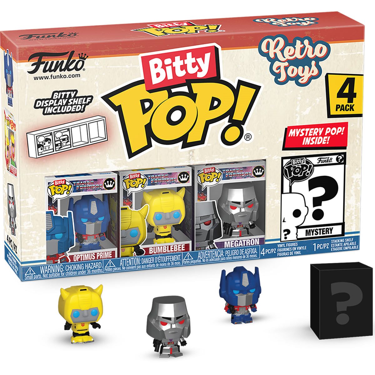 Funko Bitty Pop! Retro Toys Transformers 4 Pack
