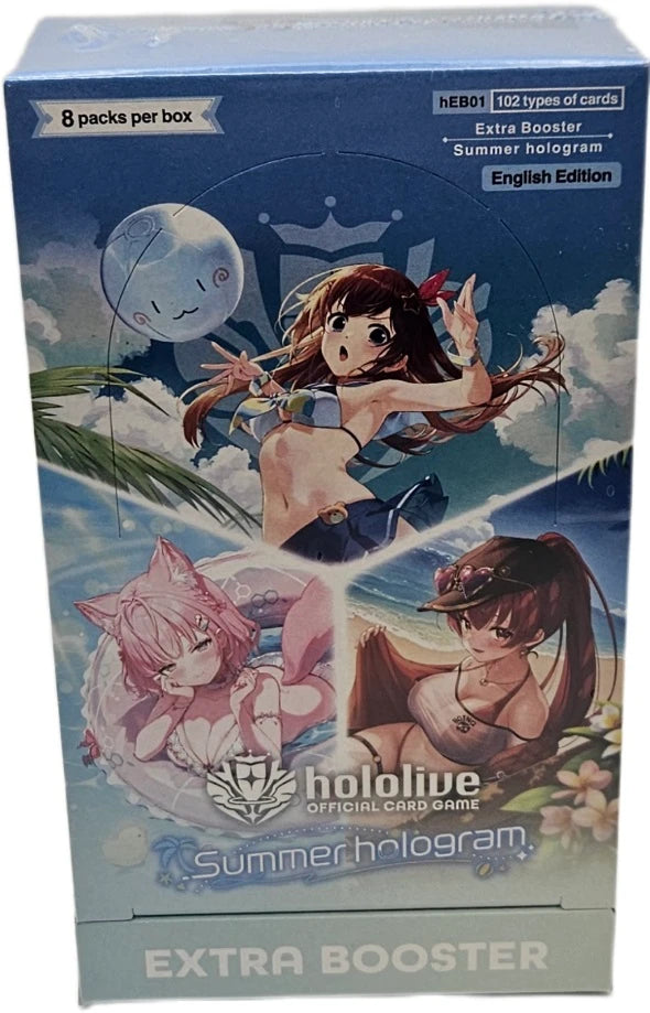 Hololive TCG: Summer Hologram 8 Pack Extra Booster Box