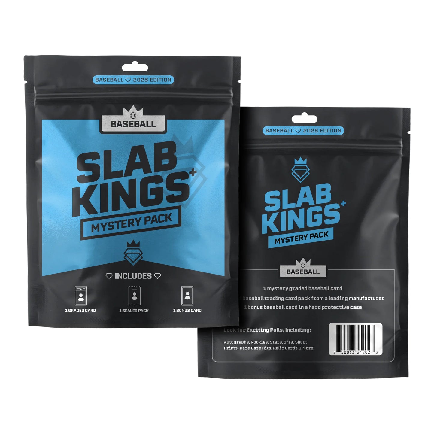 Slab Kings Plus - MLB Baseball Mystery Pack Graded Slab + Sealed Topps Pack + Bonus Card