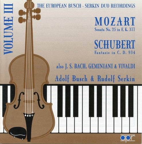 Adolf Busch / Rudolf Serkin - Play Vivaldi/Bach/Geminiani/&
