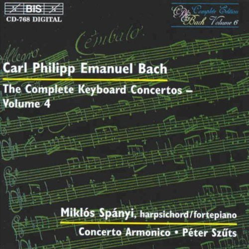 C.P.E. Bach / Spanyi/ Szuts/ Concerto Armonico - Complete Keyboard Concerti Iv
