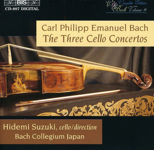 C.P.E. Bach / Suzuki Japan - 3 Cello Cti: WQ.170; WQ.171; WQ.172
